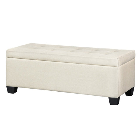 Artiss Storage Ottoman Blanket Box 97cm Linen Beige OTM-L2-LINEN-BEIGE