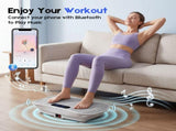Vibration Plate Exercise Machine, Whole Body Shake Plate with LED Touch Screen & Bluetooth Speaker, V1181-SO001