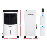 Devanti Evaporative Air Cooler Conditioner 8L EAC-C-RC-11C-WH
