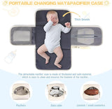 Baby Storage Bag - With Changing Mat - Multiple Storage Compartments - Suitable for Daily Use V1189-HB001WSRT00023
