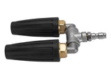 Double Heads Rotating Nozzle 4000psi High Pressure Washer Turbine Nozzle with 1/4 Inch Quick Connect V1294-YM0901-3111250011212