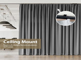 Ceiling Curtain Track,Curtain Track Wall Mounted,Ceiling Mount Rail Room Divider Tracks Extra Long V1258-DP02-C-2729