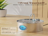 Cat Water Fountain Stainless Steel Cat Fountain Cat Hydration Cat Drinking V1107-135-51358