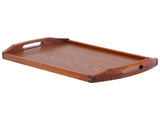 45x27x4.5cm Rectangular Wooden Tray Portable Tea Dessert Fruit Tray with Handle for Home Hotel V1294-YM0901-3118210228411