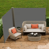 VEVOR Side Awning, 79''x 236'' Outdoor Privacy Screen, 180g Polyester Water-proof V952-KSSCP200X600QPNQGV0