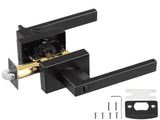 Privacy Door Handle, 10 Pack Matte Black Door Lever, Left or Right Handing Reversible Lever with V952-YSMJSBSFX10J873ECV0