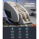 Livemor Massage Chair Electric Recliner Massager Grey Ellmue MASCHR-HOR-GY