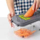 22-in-1 Vegetable Fruit Chopper Cutter Multifunctional Veggie Dicer Slicer with 13 Blades for V1263-JX-7137