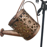 Solar Watering Can Lights, Large Metal Bee Shape Hanging Solar Garden Decor, Waterproof Outdoor Yard V1366-AZ2-W-14755