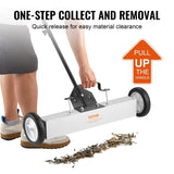 22.6 kg Rolling Magnetic Sweeper with Wheels, Push-Type Magnetic Pick Up Sweeper, Large Magnet V952-TLSCXQSQT2450BUQBV0