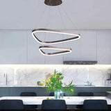 BAMDECOR AD2583 Modern Triangular LED Chandelier V255-BAM-AD2583-2R-0406-GOLD