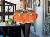 1616 Inch Rustic Halloween Pumpkin Wreath, Fall Autumn Hanging Welcome Sign for Front Door Porch V1366-AZ2-W-24724