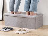 Storage Containers with Lids Ottoman Storage Box Folding Storage Ottoman Seat Chest Footstool Ideal V1192-AZ-W-27827