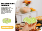 Green Ceramic Pumpkin, Realistic Fall Harvest for , Thanksgiving, Holiday and Seasonal Home V1370-AZ4-18222