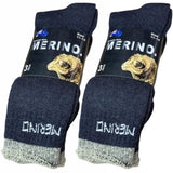 6 Pairs MERINO WOOL SOCKS Mens Heavy Duty Premium Thick Work Socks Cushion BULK - Navy Blue - 6-11 V563-6AUSOCKS-NVY-6-11