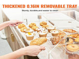 Pastry Display Case, 2-Tier Commercial Countertop Bakery Display Case, Acrylic Display Box with Rear V952-YKLMBZSJYKL2YEFSCV0