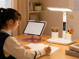 Pink 360 Degree Rotating Tablet Stand and Foldable LED Desk Lamp Study Set Adjustable Reading Light V888-ELOSUNG54235