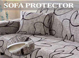 2 Seater Waterproof Elastic Sofa Cover Set Dustproof Sofa Protector with Cushion Mat 145-180cm V1263-JX-3550