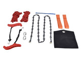 Hand Rope Chain Saw Efficient Both Sides Teeth Blades Folding Pocket Chainsaw for Tree Limb 53 Inch V1294-YM0523-3111220043511