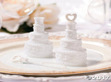 100 Pack Wedding Cake Blow Bubble Bottles White Plastic 6cm High Bomboniere Favour Guest Gift V382-CAKEBUBBLESX100