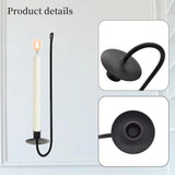 Iron Wall Sconces Set of 2 for Candle Holders - Farmhouse Wall Mount Candle Holder for Living Room V1366-AZ2-W-12997