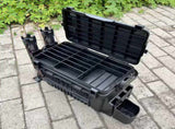 Double-layer multi-function outdoor storage fishing box, can be used as a stool, convenient storage V1102-HEYJ-004