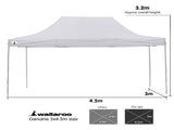 Gazebo Tent Marquee 3x4.5m PopUp Outdoor Wallaroo White GAZ-POP-3X45-WH