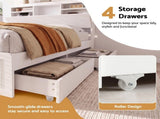 Artiss King Single Bed Frame and 2 Bedside Table Bedroom Furniture Set WBED-F-TAMBUR-KS-BS-06-BGX2