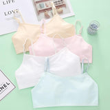 Training Bras for Girls Seamless Adjustable Cotton Cami Bralettes 7-14Y V1259-DP01-A-3121