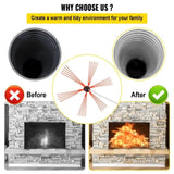 Chimney Sweep Kit 33FT Cleaning Kit Nylon Sooteater Cleaning Kit Flexible Brush Head V952-10MYCS00000000001V0