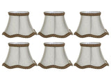 6Pcs Desktop Table Lamp Cover Fabric Lampshade Accessory for E14 Chandelier Light Bulb V1294-YM0901-3119200094011