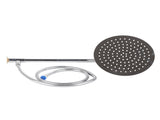 G1/2 Thread Stainless Steel Round Household Bathroom Wall Mounted Head 25cmRound V1294-YM0901-3112200110912