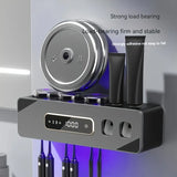 Smart UV Sterilizer Toothbrush Holder USB Charging ABS Material Hot Air Dry No-Drill Wall Mounted V1232-YSJ-UV-002
