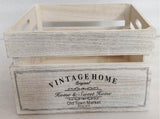 Vintage Home Wood Crates White Wash 40x22cm V637-WDB35976