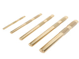 Drift Punch Set Knurled 1/4inch 3/8inch 1/2inch 5/8inch 3/4inch Brass Drift Punch Tool for V1294-YM0901-3114240080411