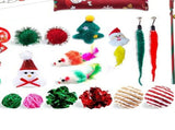 Xmas Advent Calendar Plastic Cute Cat Pet Toy Xmas Surprise Blind Box for Kids Party Favor Gifts V1294-YM0901-3115240110311