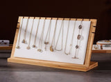 Bamboo Wood Pendant Display Board Jewelry Display Board Necklace Rack Removable Jewelry Display V1294-YM0715-220614XY01-3