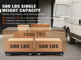 Furniture Dolly, 2 Pack Heavy Duty Furniture Mover with Wheels, 500 lbs Capacity Each, Portable V767-VVR-WGC1611INCHS52QR5V0