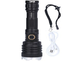 LED Flashlight 5Gear 20000LM Waterproof Zoom Emergency Light for Home Hiking Camping USB Charging V1294-YM0901-3119210102211