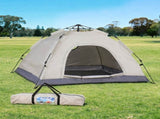 Weisshorn Camping Tent Instant Tent Pop up 2 Person Outdoor Hiking Tents Hiking Beige XFEL-TENT-210D-BE