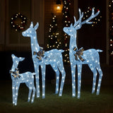 Christabelle Christmas Reindeer Display Set 3 Indoor Outdoor Decorations Acrylic Beads Cool Whi 112_MHA600
