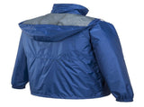 HUSKI STRATUS RAIN JACKET Waterproof Workwear Concealed Hood Windproof Packable - Cobalt V563-918032-STRATUS-COBL-XXL