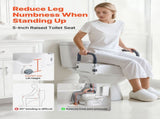 Raised Seat with Arms, 136.1 kg Load Capacity, 127 mm Lift Height, Widened Commode Elevated V952-XNSDSJGMTZD5HIUXQ001V0
