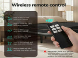 Artiss Double size bed frame with Giselle Bedding Double Mattress, adjustable bed Base Combo for EAB-8183-SHADOW-18-D