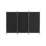 Artiss 3 Panel Room Divider Screen 260x180cm Fabric Black RD-D-PLY-260-BK