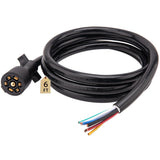 Trailer Wiring Harness,7 Pin Plug,7 Way Wire,6-Feet,Designed for RV Trailers, caravans, Food Vans V1259-DP01-A-5717