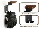 4 Pack Motorcycle Helmet Wall Mount, Helmets Holder with Double Key Hook, Hanger Gear Rack for Bike V1259-DP01-A-1027