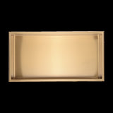 641 x 336 x 101mm Shower Niche Single Shelf Organizer No Tile Needed in Gold V63-905661
