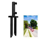 Flag Spike Ground Stake,Ground Spike Flag Pole Holder Metal Stakes for Ground, Flag Base, Universal V1370-AZ4-07614