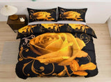 Gold Flower Arden Elegance Quilt / Doona / Duvet Cover set V745-AQ043998SK3